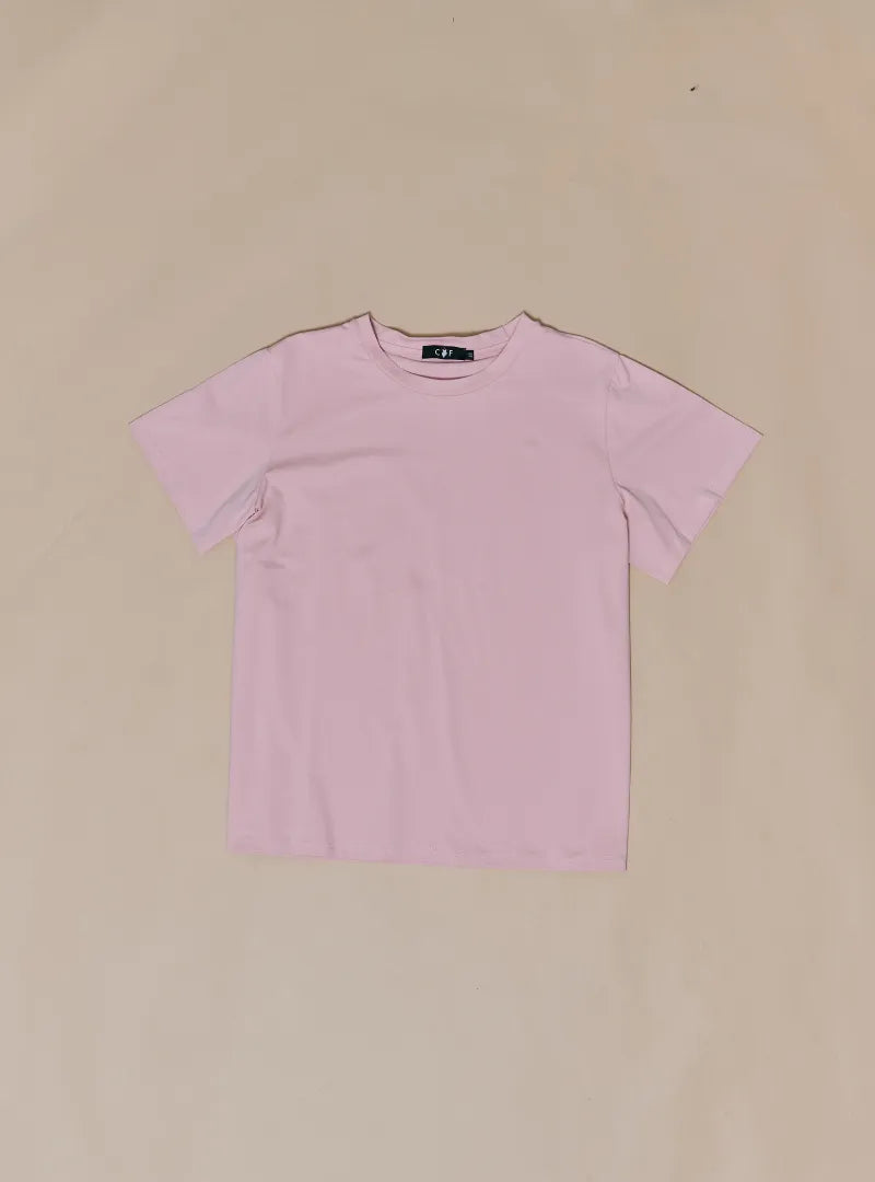A Dusty Pink Basic Cotton Tee
