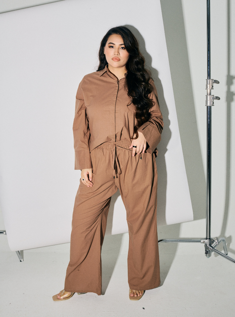 Mocha Contour Ribbed Set