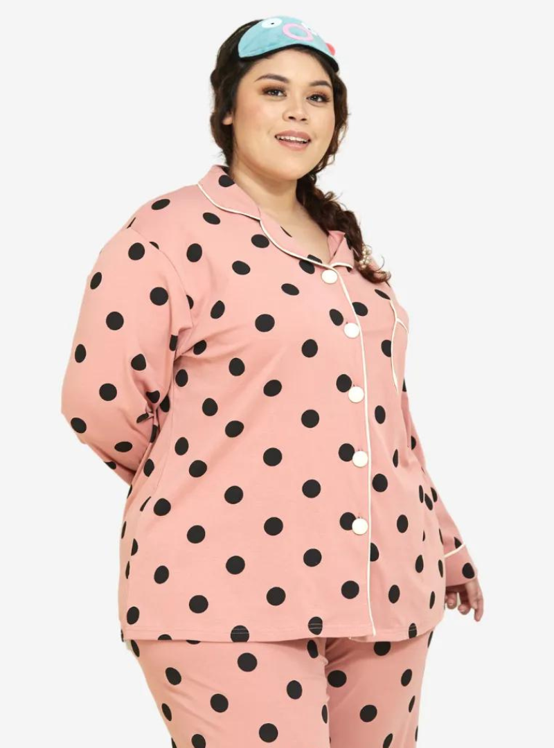 Coral Silk Pajamas main image 1