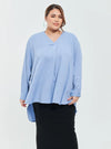 Mandarin Collar Oversized Shirt