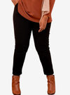 A woman wearing Black Executive Pants - Slim Fit