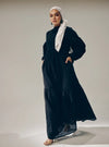 A woman dressed in Black Lola Cotton Eyelet Princess Dress