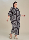 Front Knot Lounge Printed Dress