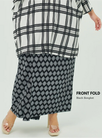Front Fold Songket Skirt