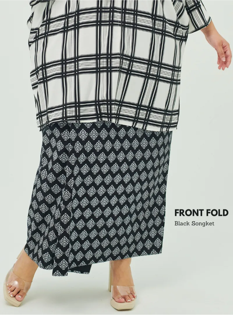 Front Fold Songket Skirt