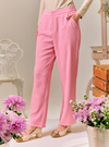 Renee Straight Cut Slacks - Pink Doll
