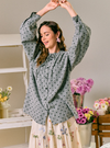 Tun Zamira Love Shaped Polka Dotted Top  - Black