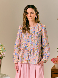 Kimi Peplum Button Front Shirt