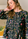 Minnie Peplum Button Front Shirt