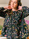 Minnie Peplum Button Front Shirt
