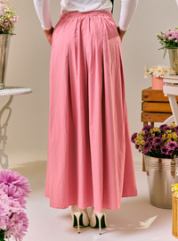 Harper Poplin Skirt - Plum Beauty