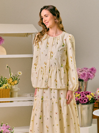 Stella Peplum Button Front Shirt