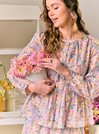 Kimi Peplum Button Front Shirt