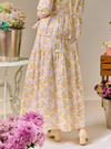 Belle Floral Print A-Line Tiered Skirt