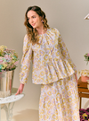 Bree Peplum Button Front Shirt