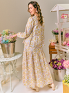 Belle Floral Print A-Line Tiered Skirt