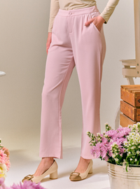 Renee Straight Cut Slacks - Baby Pink
