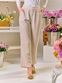 Renee Straight Cut Slacks - Sand