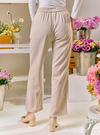Renee Straight Cut Slacks - Sand