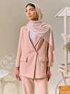 Rosie Dual Button Relaxed Blazer - Skin