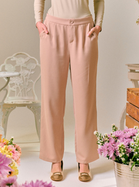 Renee Straight Cut Slacks - Skin