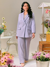 Rosie Dual Button Relaxed Blazer - Lilac