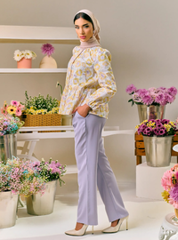Renee Straight Cut Slacks - Lilac