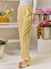 Renee Straight Cut Slacks - Butter Yellow