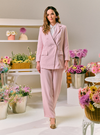 Rosie Dual Button Relaxed Blazer - Baby Pink