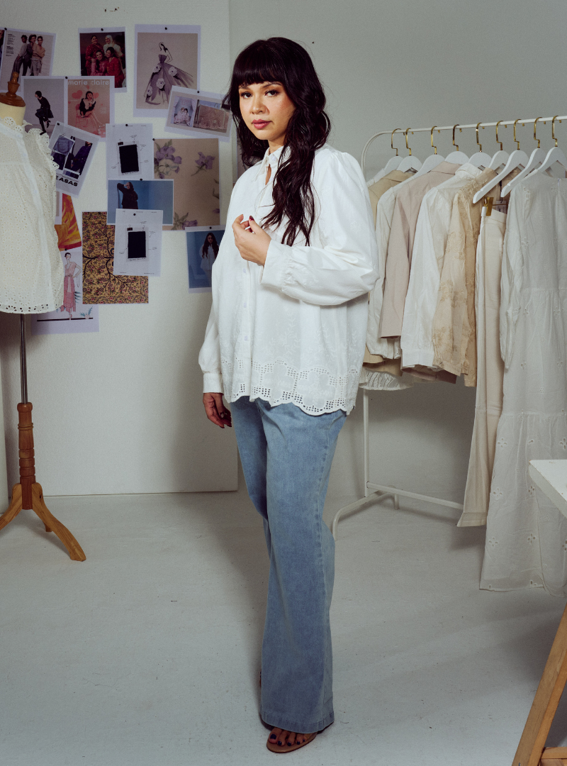 Sora Light-Wash Flare Denim