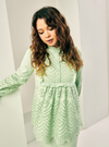 Ezzah Eyelet Doll Top - Mint Green