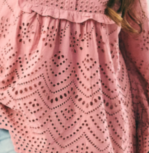 Ezzah Eyelet Doll Top - Plum Beauty