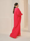 Selsae Mandarin Collar Kaftan Dress