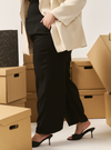 Cleo Straight Cut Slacks - Black