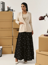Ellie Sleek Cut Lapel Collar Blazer - Spanish Latte