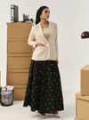 Ellie Sleek Cut Lapel Collar Blazer - Spanish Latte