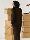 Carmen Double Breasted Blazer - Espresso