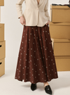 Alice Poplin Skirt - Brown Coquette