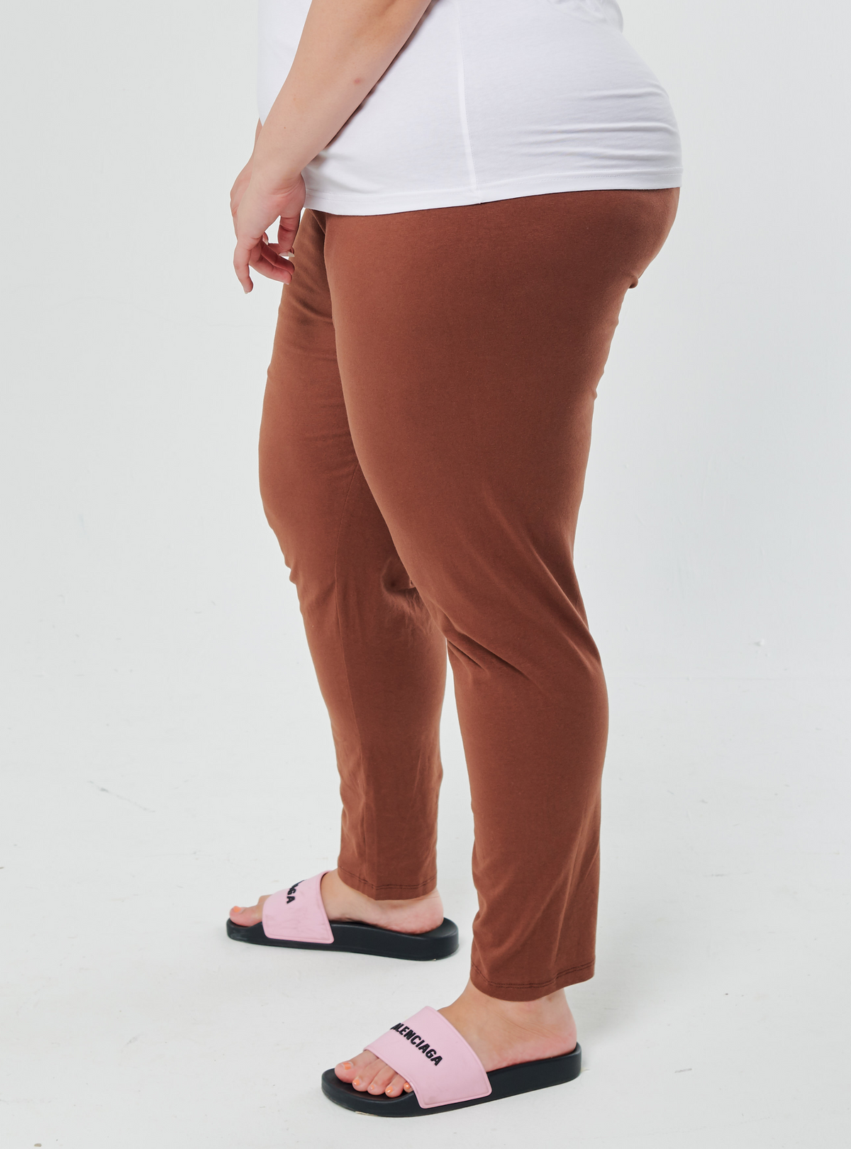 Basic Cotton Leggings - Dark Coco
