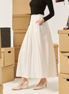 Sadie Poplin Skirt - White
