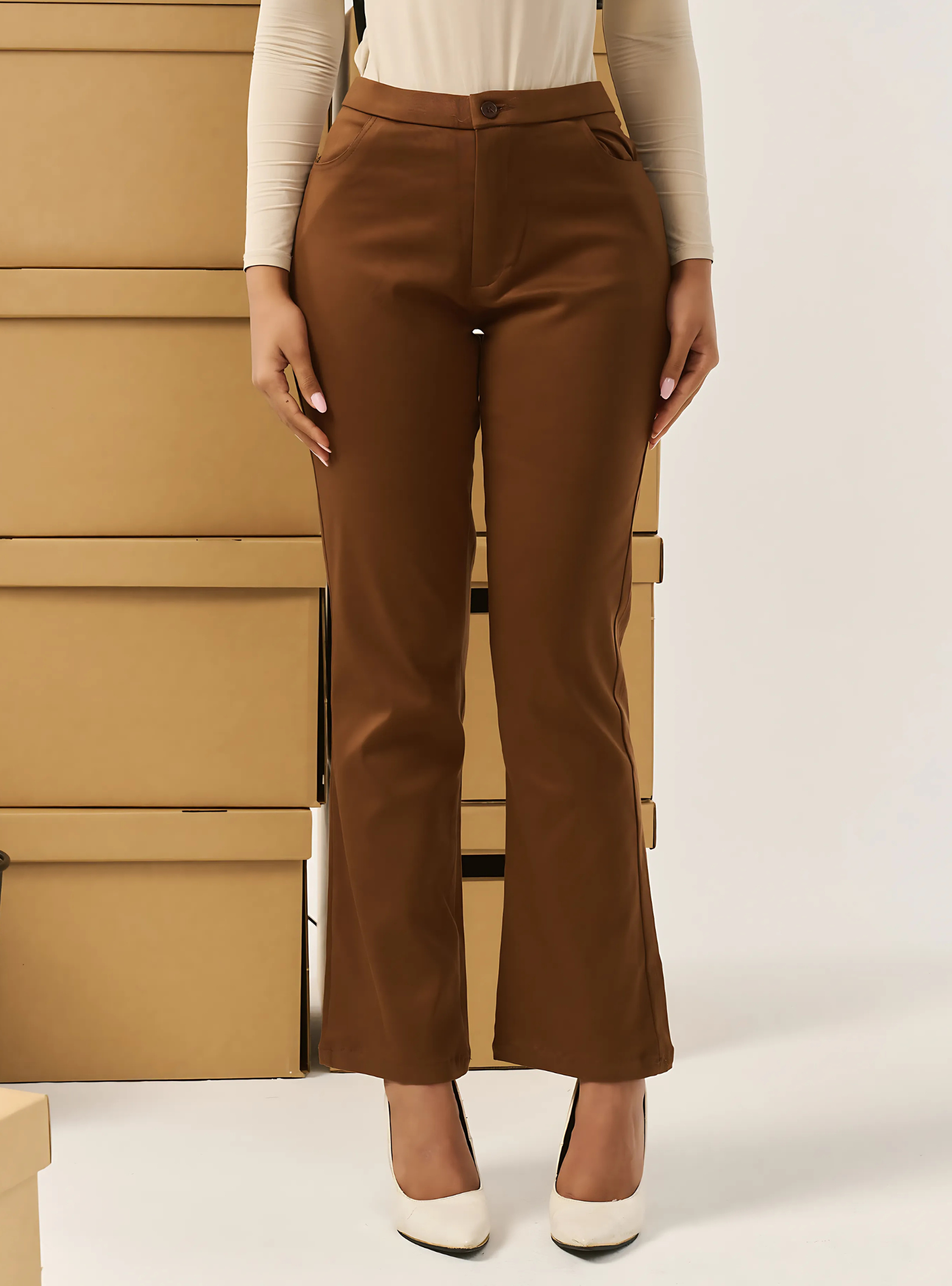 Bianca Bootcut Pants - Espresso