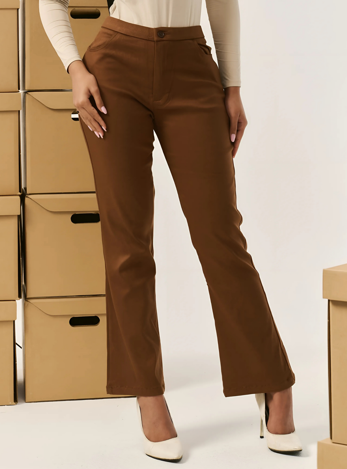 Bianca Bootcut Pants - Espresso