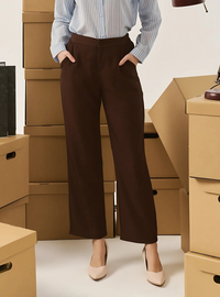 Cleo Straight Cut Slacks - Espresso