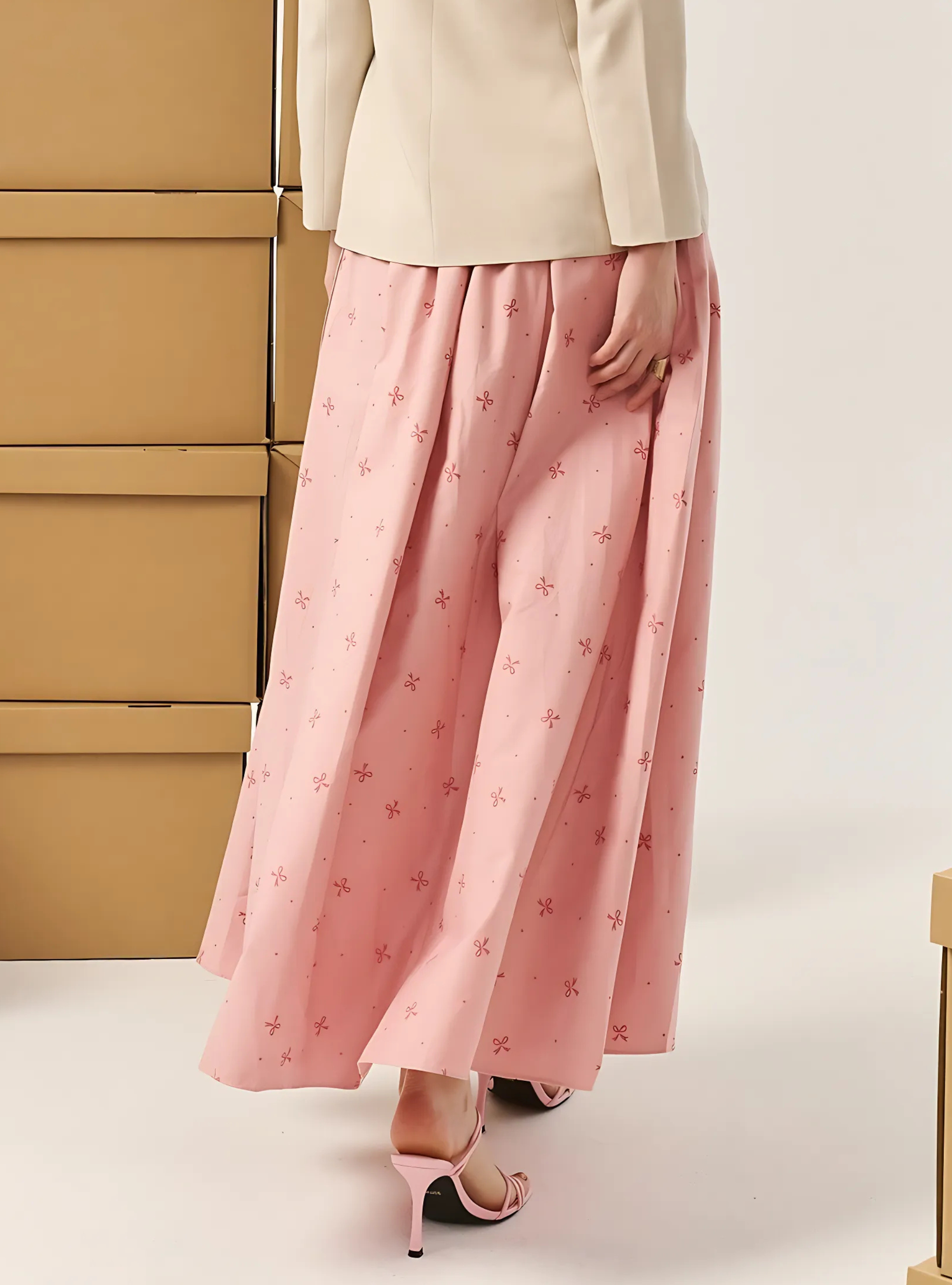 Alice Poplin Skirt - Pink Coquette