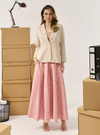 Alice Poplin Skirt - Pink Coquette