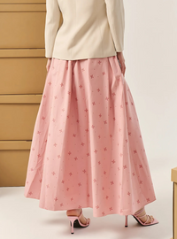 Alice Poplin Skirt - Pink Coquette