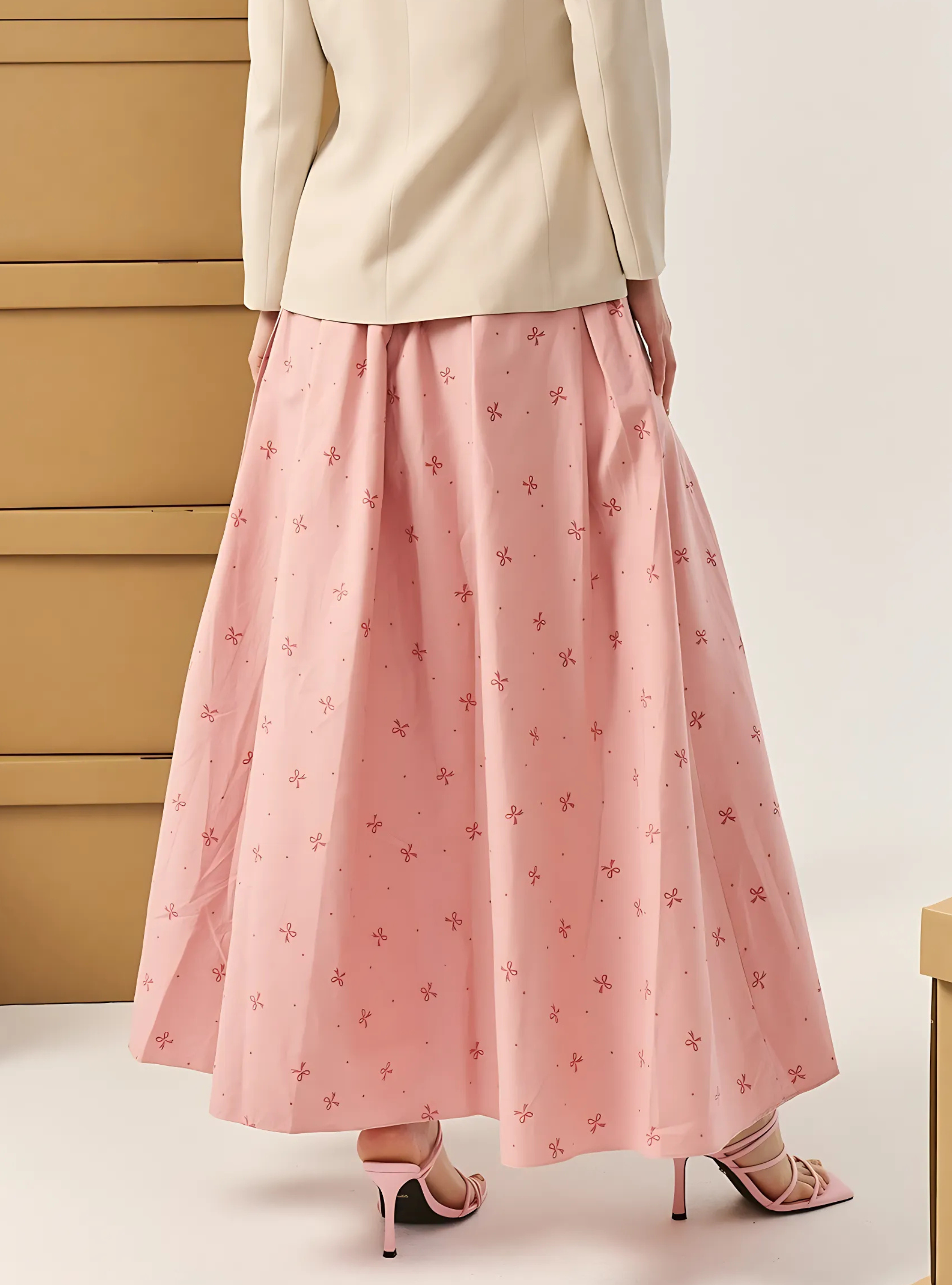 Alice Poplin Skirt - Pink Coquette