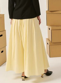 Gemma Poplin Skirt - Buttermilk