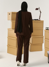 Carmen Double Breasted Blazer - Espresso