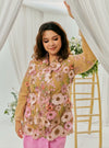Lilac Daisy Tun Jaeda 3D Embroidered Kebaya Nyonya Kurung